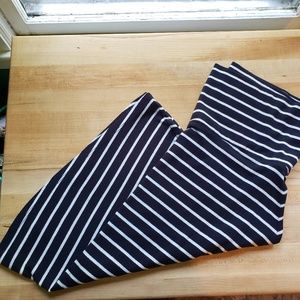 Foldover waist nautical striped Jersey skirt